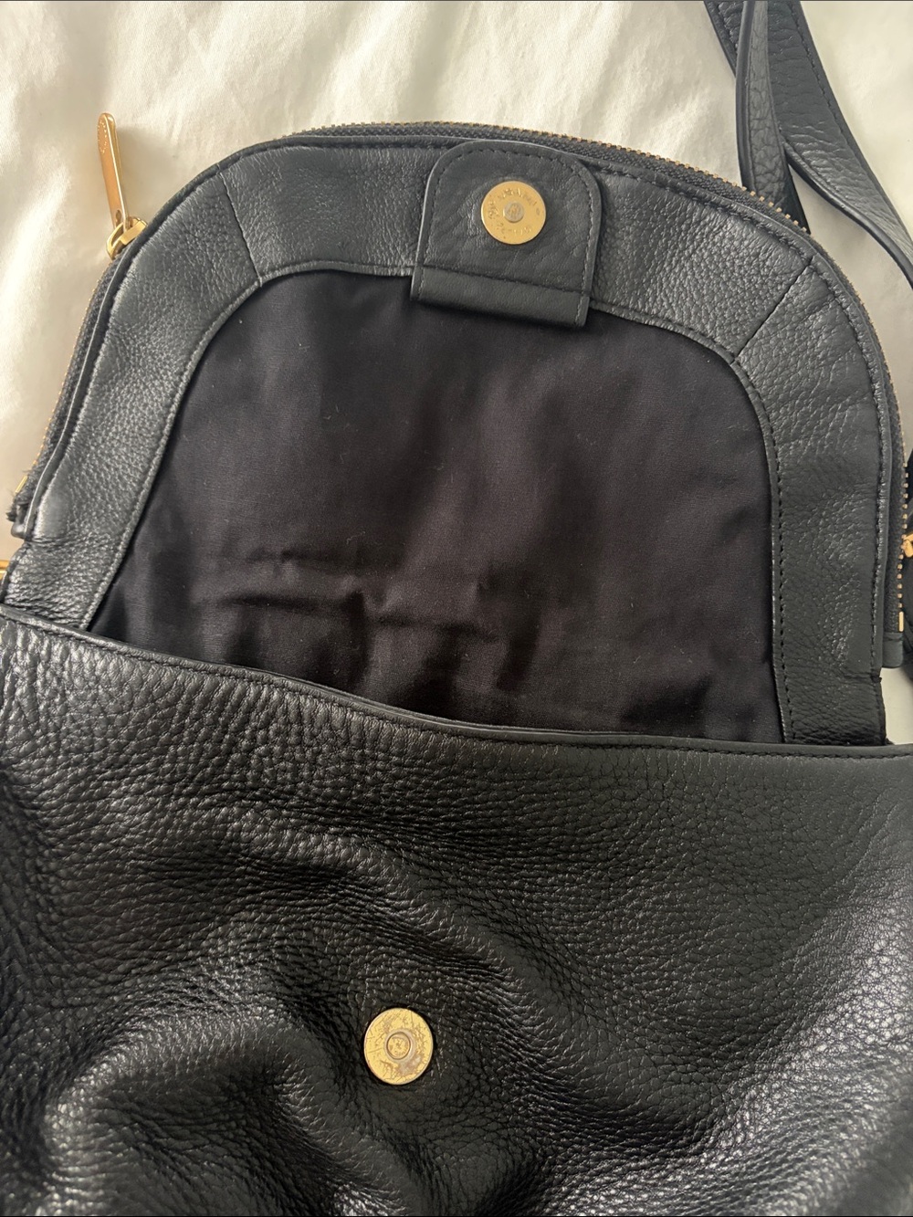 Marc by Marc Jacobs Black Pebbled Leather Crossbody - Picture 4 of 5